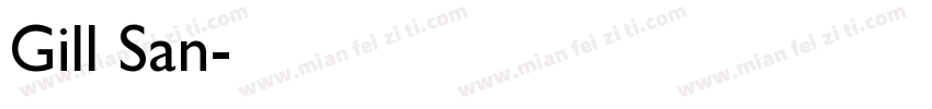 Gill San字体转换